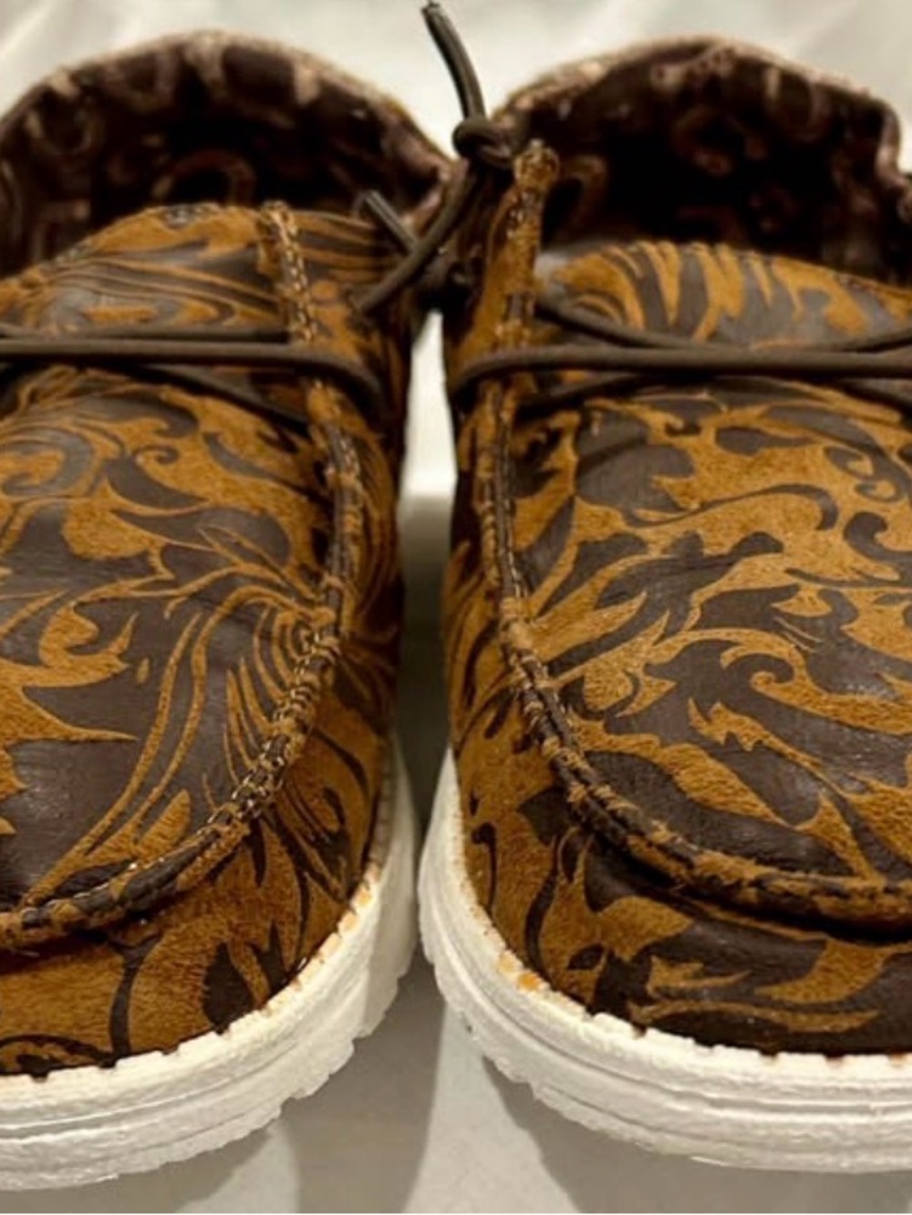 Hey Dude Wendy Brown Fort Worth Loafers- Woman’s Size 8